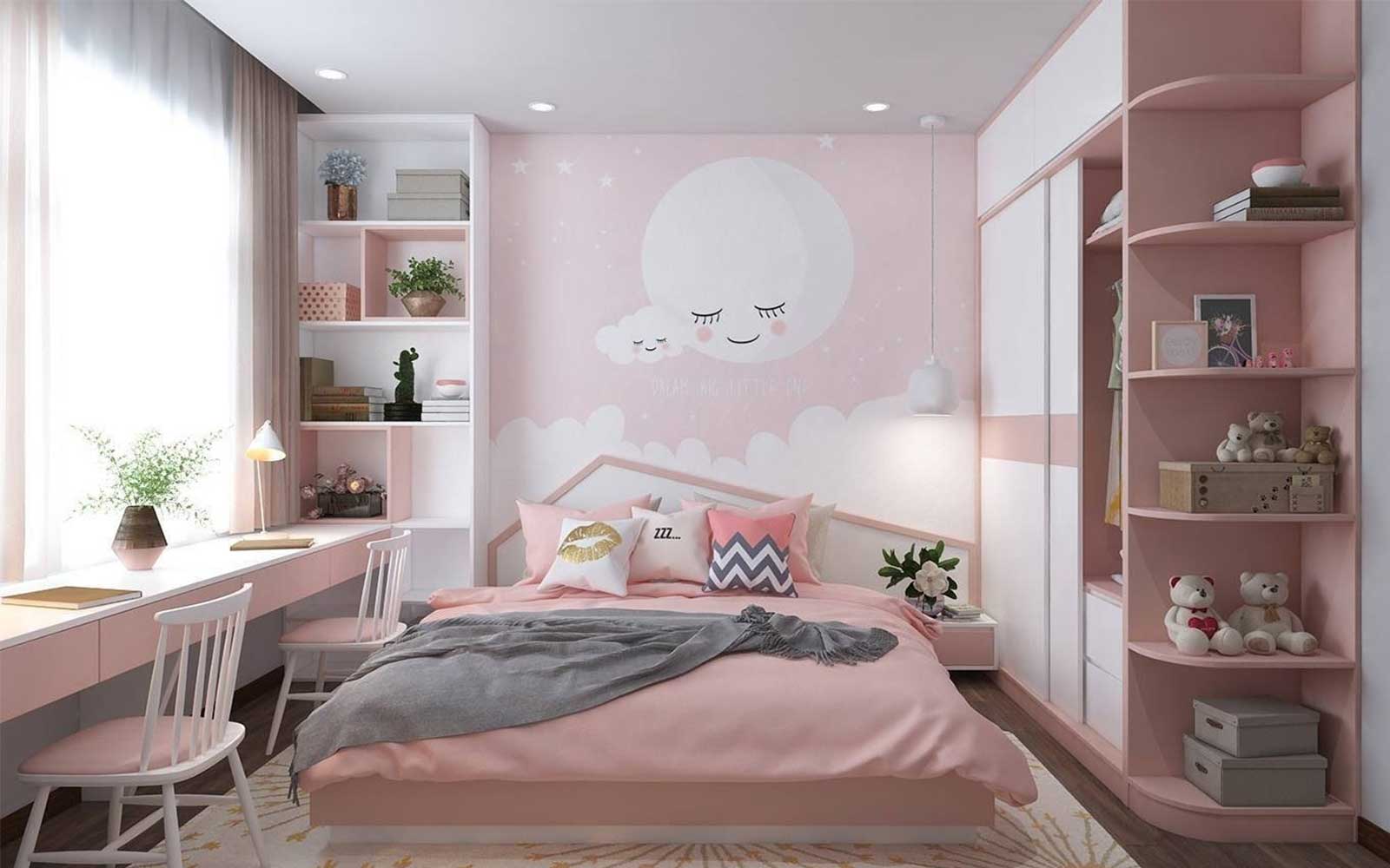 trangtriphongngumauhong46ef874e4  Home fashion Kiến trúc nội thất Phòng  ngủ màu hồng